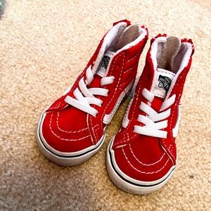 Toddler vans size 4 worn twice